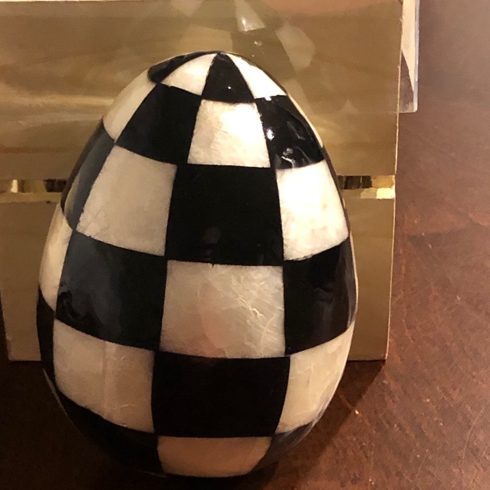 MacKenzie Childs Courtly Check Easter Egg